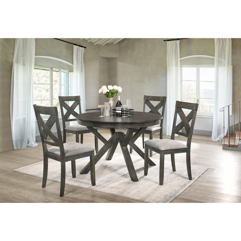 New Classic Furniture Round Gulliver Dining Table with Pedestal Base D1902-11 IMAGE 2