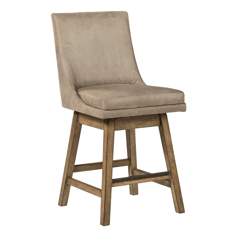 Signature Design by Ashley Tallenger Counter Height Stool Tallenger D380-524 Upholstered Swivel Barstool (2 per package) IMAGE 1