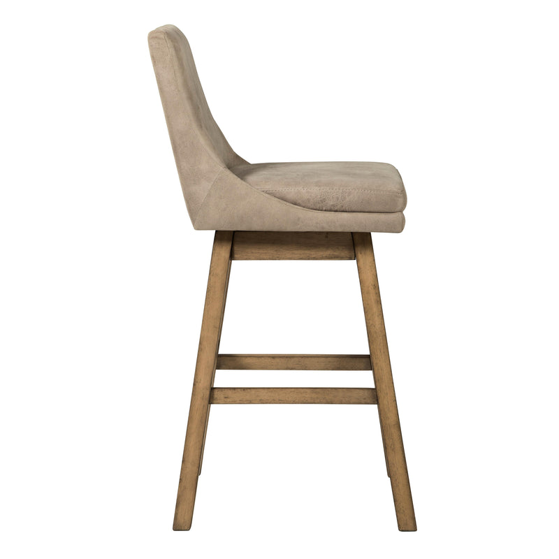 Signature Design by Ashley Tallenger Pub Height Stool Tallenger D380-530 Tall Upholstered Swivel Barstool (2 per package) IMAGE 3