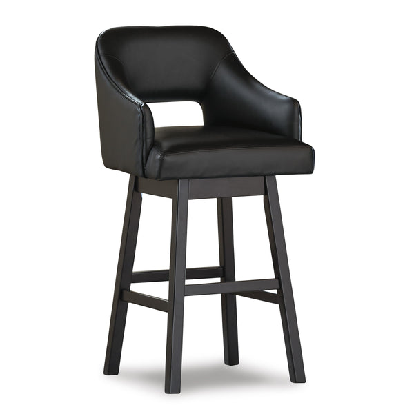 Signature Design by Ashley Tallenger Pub Height Stool Tallenger D380-930 Tall Upholstered Swivel Barstool (2 per package) IMAGE 1