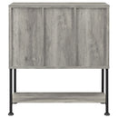 Coaster Furniture Claremont 183038 Sliding Door Home Bar Wine Cabinet - Grey Driftwood IMAGE 7