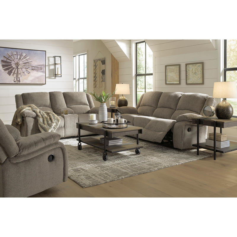 Signature Design by Ashley Draycoll Reclining Fabric Loveseat with Console 7650594 IMAGE 11