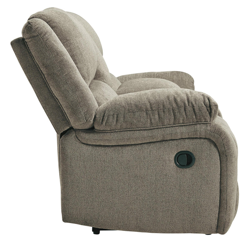 Signature Design by Ashley Draycoll Reclining Fabric Loveseat with Console 7650594 IMAGE 4