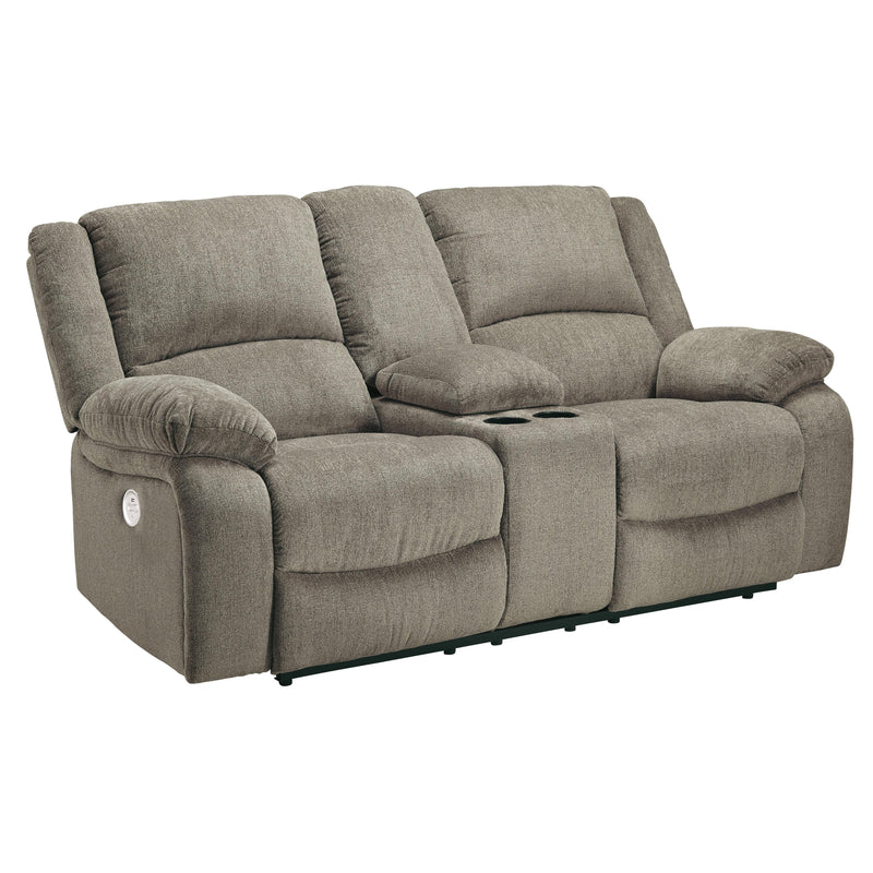 Signature Design by Ashley Draycoll Power Reclining Fabric Loveseat with Console 7650596 IMAGE 1