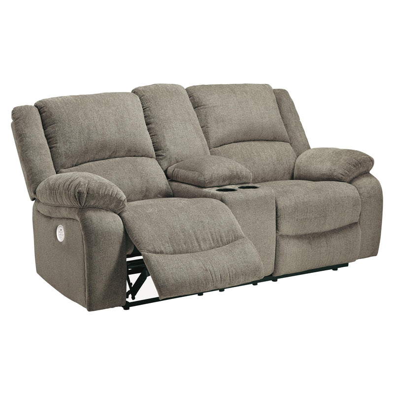 Signature Design by Ashley Draycoll Power Reclining Fabric Loveseat with Console 7650596 IMAGE 2