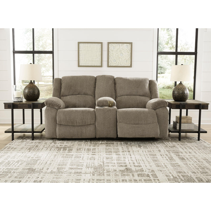 Signature Design by Ashley Draycoll Power Reclining Fabric Loveseat with Console 7650596 IMAGE 4