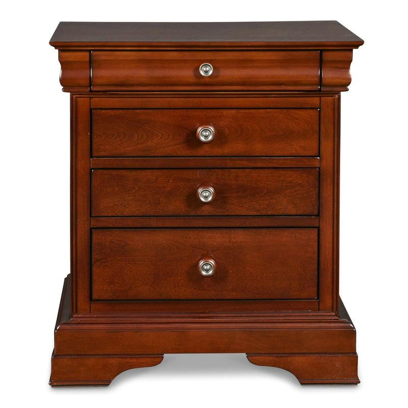 New Classic Furniture Versaille 4-Drawer Nightstand BH1040-040 IMAGE 1