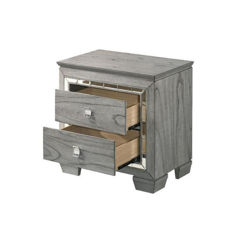 Acme Furniture Antares 2-Drawer Nightstand 21823 IMAGE 3