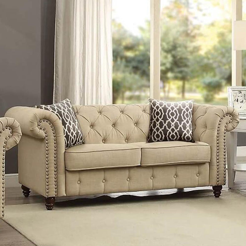 Acme Furniture Aurelia Stationary Fabric Loveseat 52421 IMAGE 2