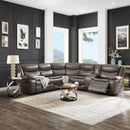 Acme Furniture Tavin Reclining Leather Match 3 pc Sectional 52540 IMAGE 1