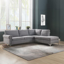 Acme Furniture Melvyn Fabric 2 pc Sectional 52755 IMAGE 1