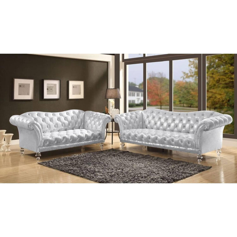 Acme Furniture Dixie Stationary Fabric Loveseat 52781 IMAGE 2