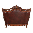 Acme Furniture Eustoma Stationary Leather Match Loveseat 53066 IMAGE 3