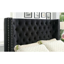  Furniture of America Mirabelle California King Upholstered Panel Bed CM7679BK-CK-VN IMAGE 2