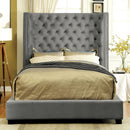  Furniture of America Mirabelle King Upholstered Panel Bed CM7679GY-EK-VN IMAGE 2