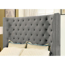  Furniture of America Mirabelle King Upholstered Panel Bed CM7679GY-EK-VN IMAGE 3