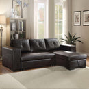 Acme Furniture Lloyd Polyurethane Sleeper Sectional 53345 IMAGE 1