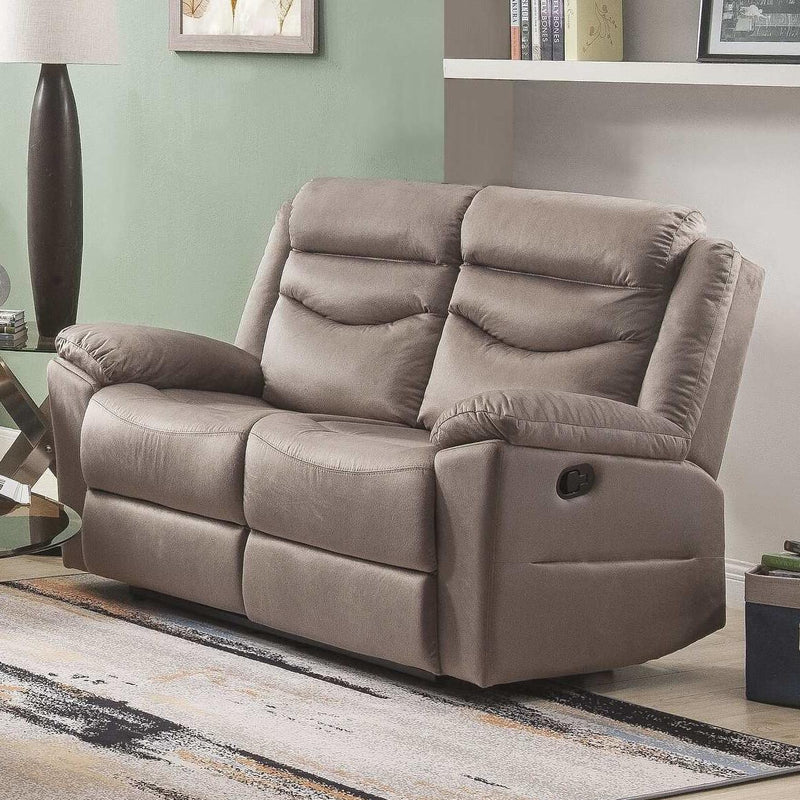 Acme Furniture Fiacre Reclining Fabric Loveseat 53666 IMAGE 1