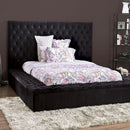  Furniture of America Davida King Upholstered Platform Bed with Storage CM7897BK-EK-BED IMAGE 1