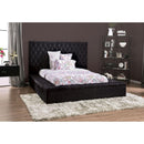 Furniture of America Davida California King Upholstered Platform Bed with Storage CM7897BK-CK-BED IMAGE 2