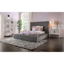  Furniture of America Davida King Upholstered Platform Bed with Storage CM7897GY-EK-BED IMAGE 2