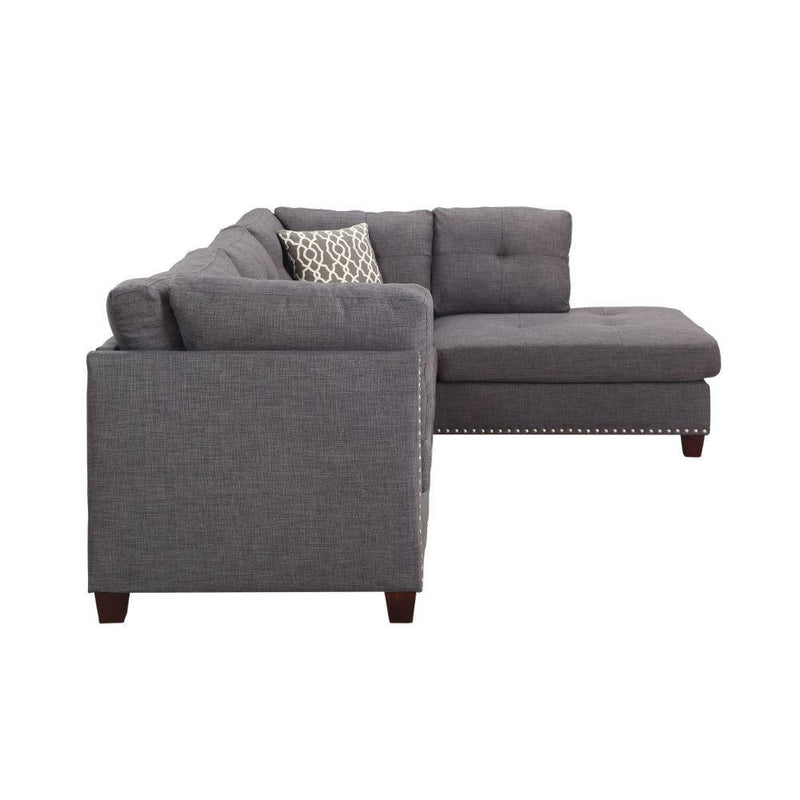 Acme Furniture Laurissa Fabric 3 pc Sectional 54385 IMAGE 3