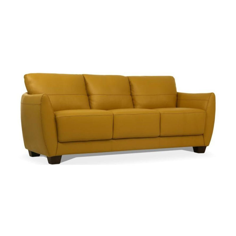 Acme Furniture Valeria Stationary Leather Sofa 54945 IMAGE 2