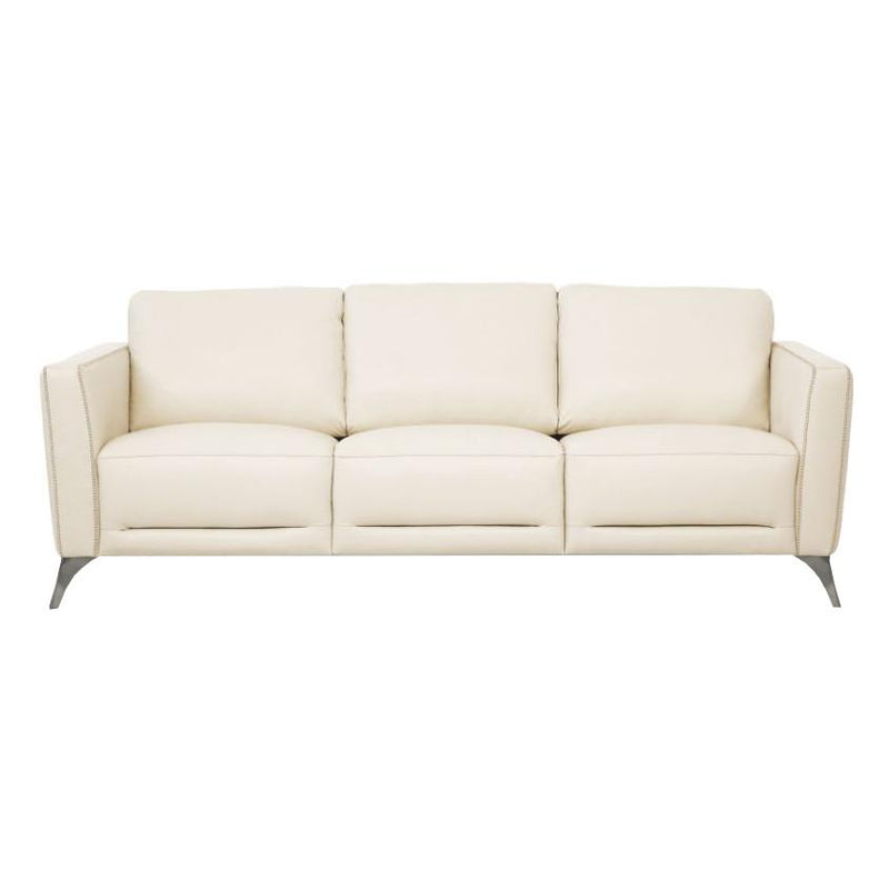 Acme Furniture Malaga Stationary Leather Sofa 55005 IMAGE 1