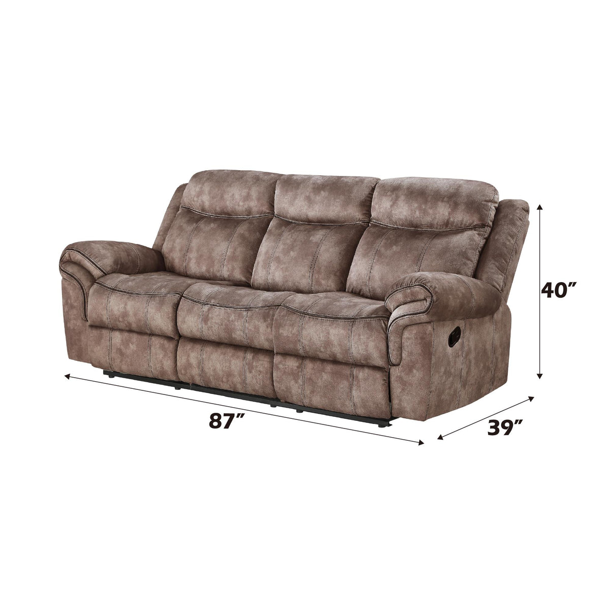 Acme Furniture Zubaida 55020 Motion Sofa & Console with USB