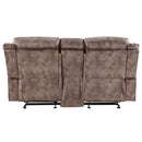 Acme Furniture Zubaida Reclining Fabric Loveseat with Console 55021 IMAGE 5