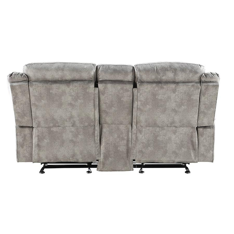 Acme Furniture Zubaida Reclining Fabric Loveseat with Console 55026 IMAGE 3