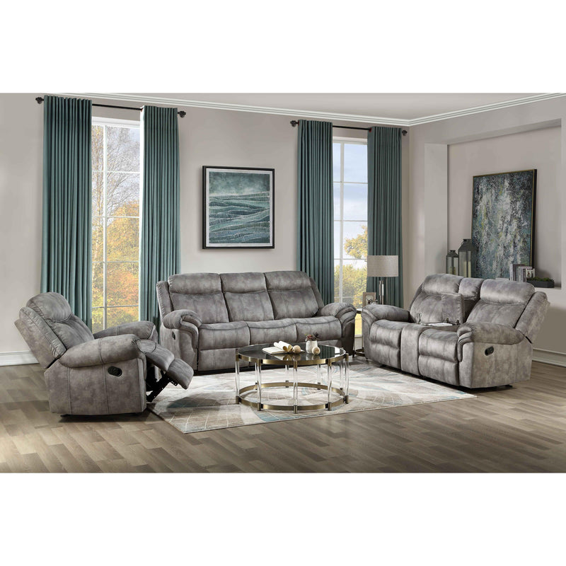 Acme Furniture Zubaida Reclining Fabric Loveseat with Console 55026 IMAGE 4