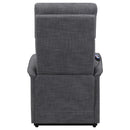  Coaster Furniture Herrera 609406P Upholstered Power Lift Massage Chair - Charcoal IMAGE 8