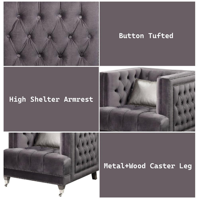 Acme Furniture Hegio 55267 Chair with Pillow IMAGE 6