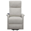 Coaster Furniture Fabric Lift Chair with Heat and Massage 609407P IMAGE 5