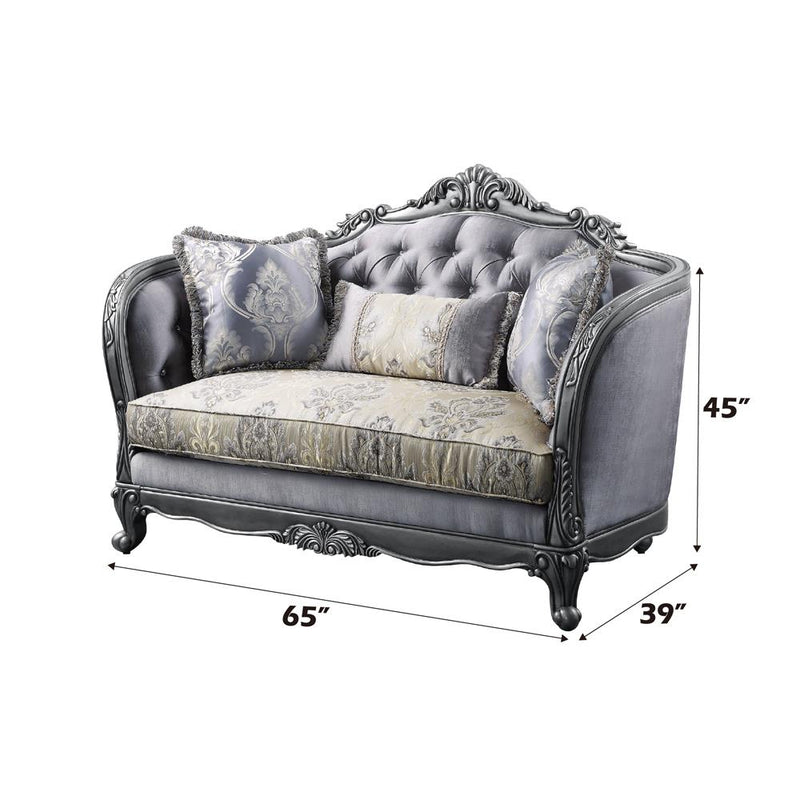 Acme Furniture Ariadne 55346 Loveseat with 3 Pillows IMAGE 6