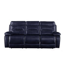 Acme Furniture Aashi Reclining Leather Match Sofa 55370 IMAGE 2