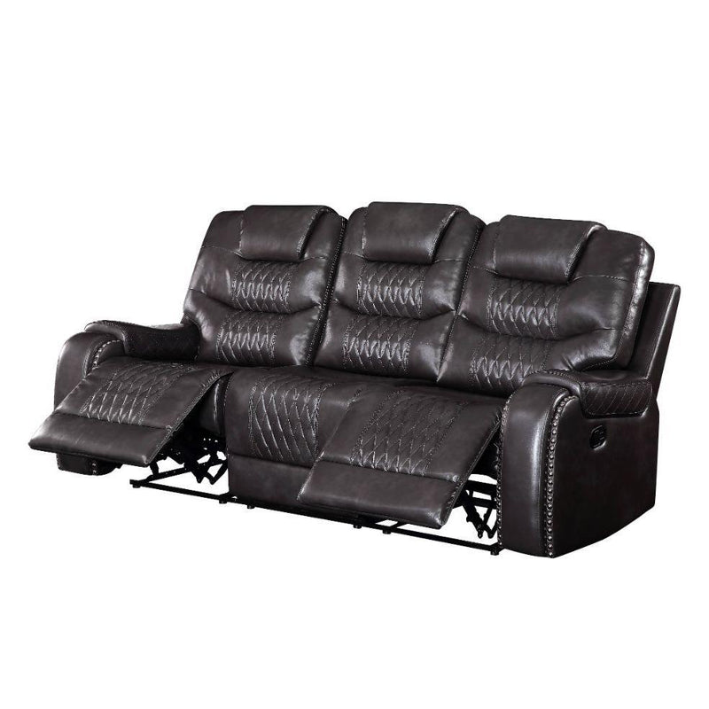 Acme Furniture Braylon Reclining Polyurethane Sofa 55410 IMAGE 3