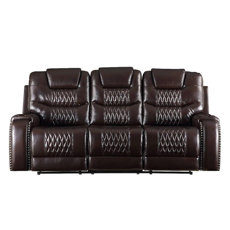 Acme Furniture Braylon Reclining Polyurethane Sofa 55415 IMAGE 1