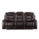 Acme Furniture Braylon Reclining Polyurethane Sofa 55415 IMAGE 2