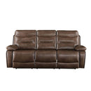 Acme Furniture Aashi Reclining Leather Match Sofa 55420 IMAGE 2