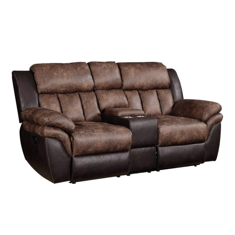 Acme Furniture Jaylen Reclining Fabric Loveseat with Console 55426 IMAGE 2