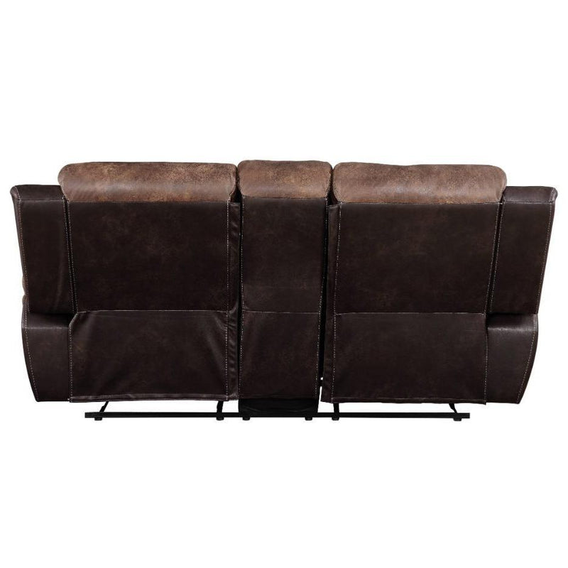 Acme Furniture Jaylen Reclining Fabric Loveseat with Console 55426 IMAGE 4