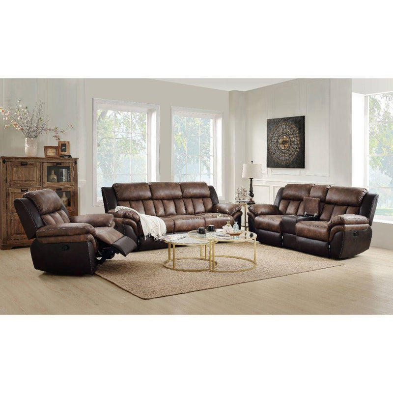 Acme Furniture Jaylen Reclining Fabric Loveseat with Console 55426 IMAGE 7