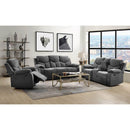 Acme Furniture Kalen Reclining Fabric Loveseat with Console 55441 IMAGE 8