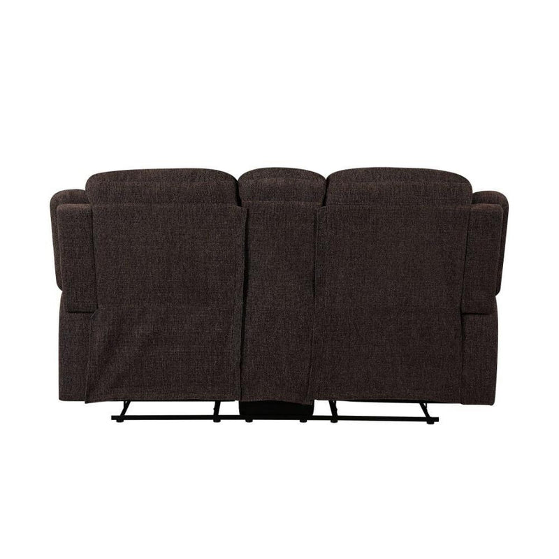 Acme Furniture Madden Reclining Fabric Loveseat with Console 55446 IMAGE 5