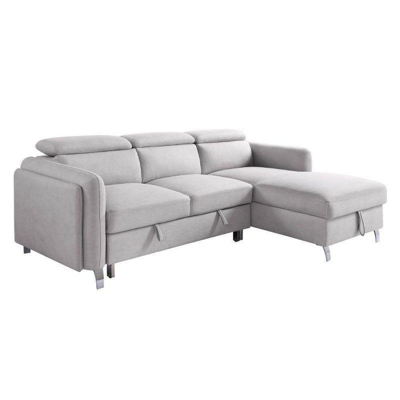 Acme Furniture Reyes Fabric Sleeper Sectional 56040 IMAGE 2