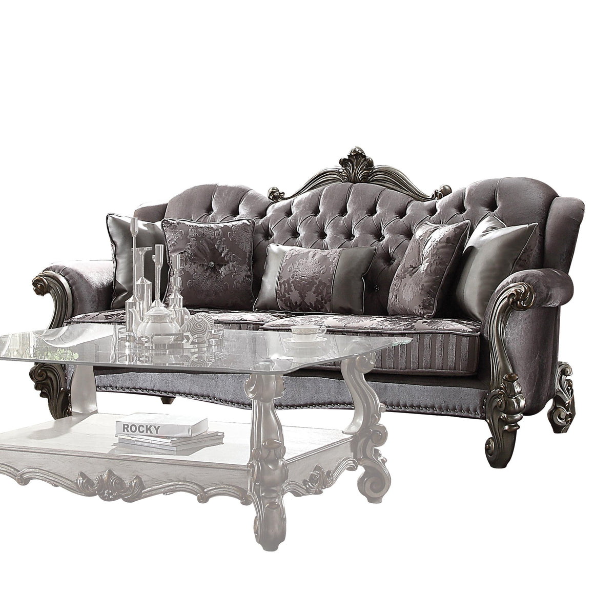 専用【ACME FURNITURE】 Acme Furniture Gorsedd 2pc Panel Bedroom Set in Antique