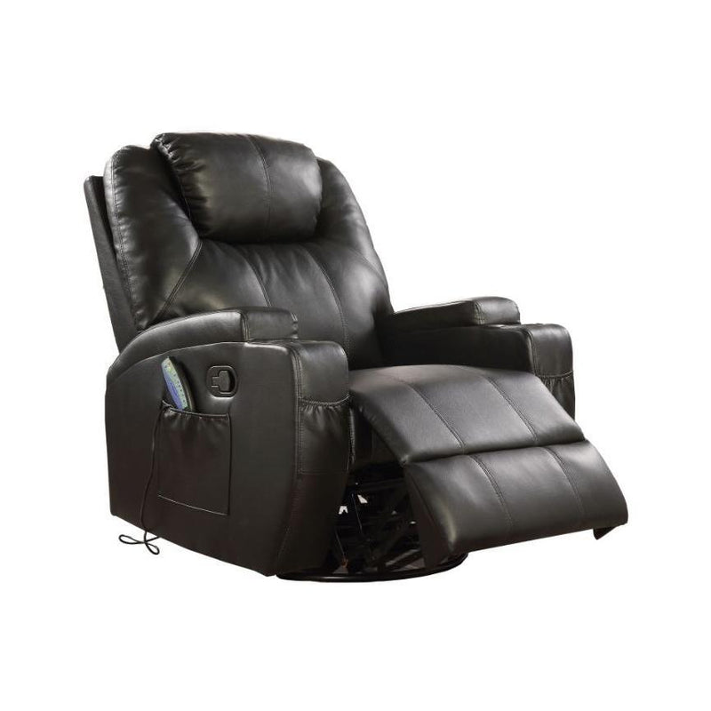 Acme Furniture Waterlily Swivel Polyurethane Recliner 59277 IMAGE 1