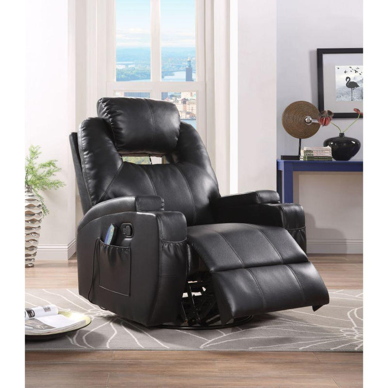 Acme Furniture Waterlily Swivel Polyurethane Recliner 59277 IMAGE 3